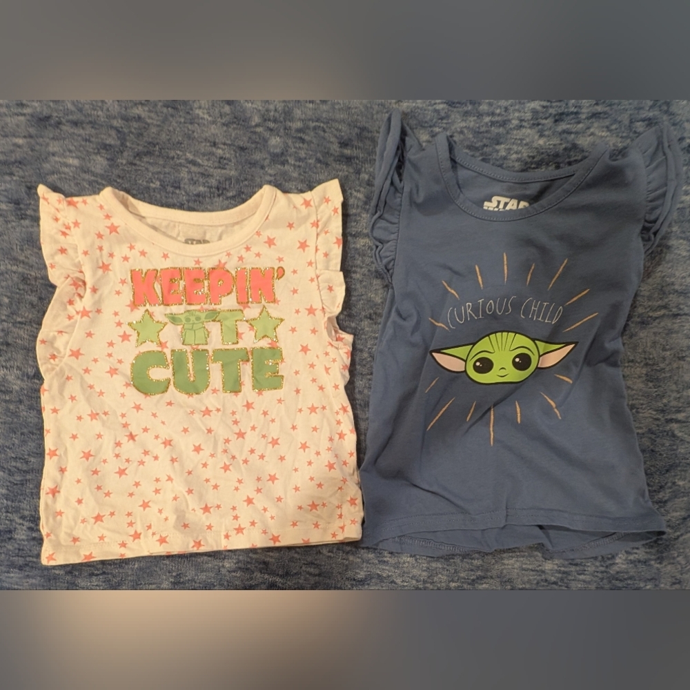 Star Wars 3T Kids' Blue and White Tops Set